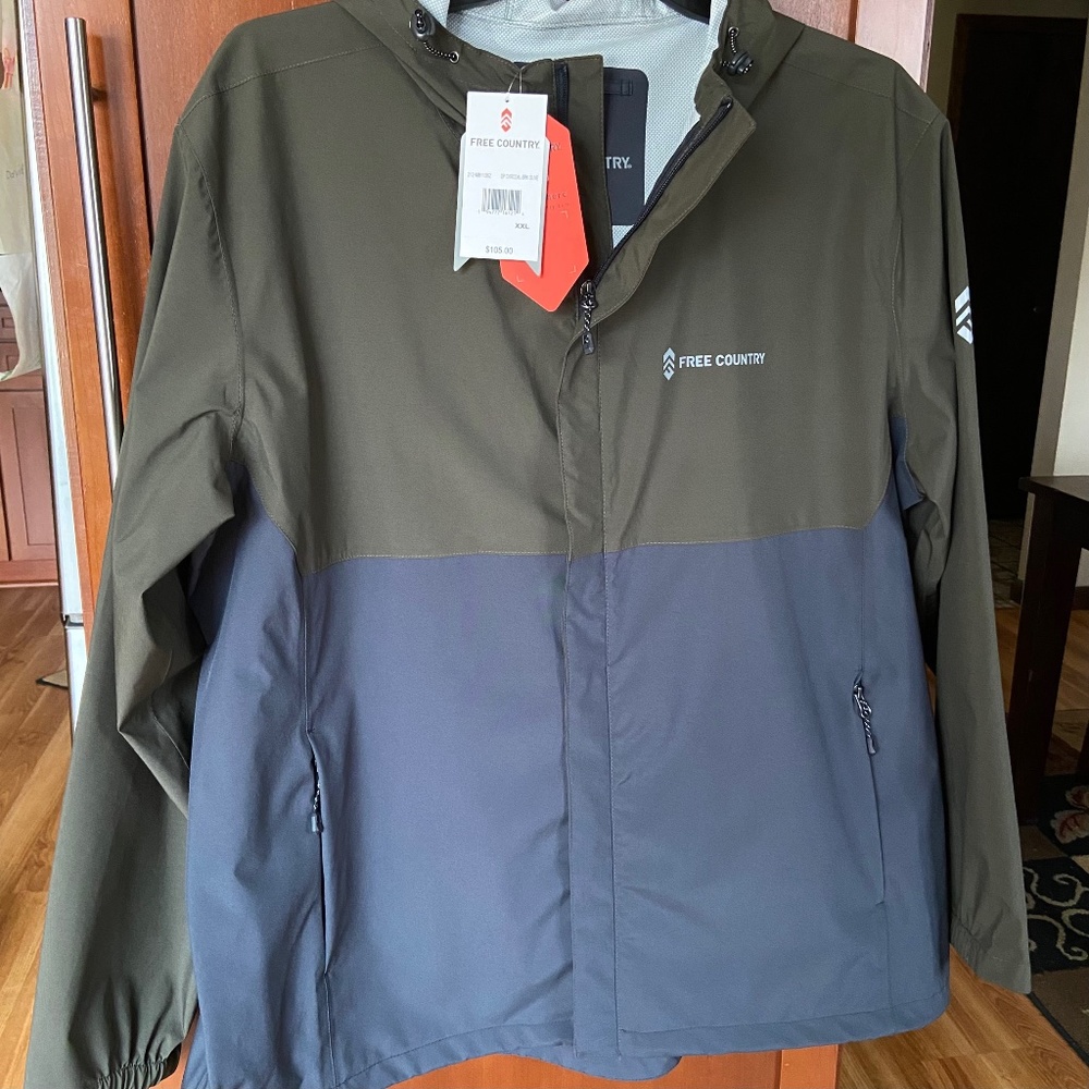 Free Country Waterproof Rain Jacket NWT